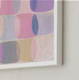 "Painted Geo Overlay" - Art Print in Ballet Pink by Amy Toneys - Frame Close-up