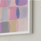 "Painted Geo Overlay" - Art Print in Ballet Pink by Amy Toneys - Frame Close-up