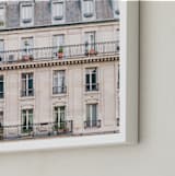 "Days in Paris" - Art Print in Crema by Jessica C Nugent - Frame Close-up