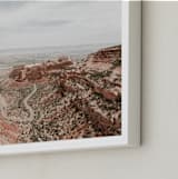 "Desert Horizon" - Art Print in Sand by Jamie Lollback - Frame Close-up