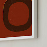 "Circle_08-01- A" - Art Print in Earthy Colors by Alain Castoriano - Frame Close-up