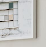 "Industrial Window" - Art Print in distressed white by Kamala Nahas - Frame Close-up