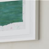 "Washington in Paint" - Art Print in Washington Green by Denise Wong - Frame Close-up
