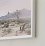 "Joshua Tree No. 10" - Art Print in Desert Rose by Wilder California - Frame Close-up