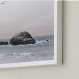 "California Seascape" - Art Print in Pacific Pastel by Wilder California - Frame Close-up