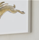 "Wild Hare" - Art Print in burnt sienna by Natalie Groves - Frame Close-up