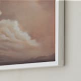 "Distant Rain" - Art Print in Mauve by Kelly Money - Frame Close-up