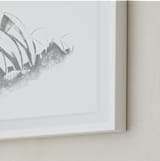 "Sydney Opera House" - Art Print in Slate by Paul Berthelot - Frame Close-up