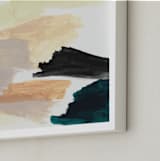 "Summer Skies" - Art Print in fluorescent orange by Lauren Packard - Frame Close-up
