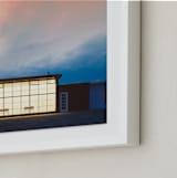 "Outside Looking In" - Art Print in Cloudy Pink by Andrew McClintock - Frame Close-up