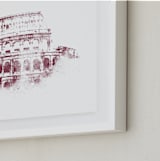 "Colosseum" - Art Print in Merlot by Paul Berthelot - Frame Close-up