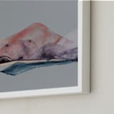 "Across The Lake |" - Art Print in Dove Grey by Synnöve Seidman - Frame Close-up