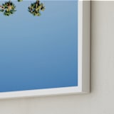 "Upside" - Art Print in Sky Blue by Kitty Seeber - Frame Close-up