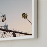 "LA Sky" - Art Print in Sky Blue by Kitty Seeber - Frame Close-up
