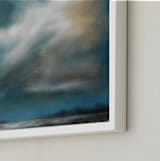 "Another Chance" - Art Print in blue green by Kelly Money - Frame Close-up