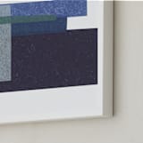 "Waves Crashing" - Art Print in Navy by Marissa Hodges - Frame Close-up