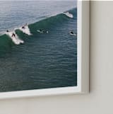 "Wave on film" - Art Print in Silver Sage by Danielle Elizabeth Guthrie - Frame Close-up