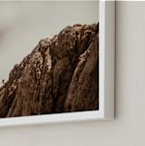 "Man and a Mountain" - Art Print in Earth by Uros Zagozen - Frame Close-up
