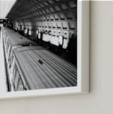 "DC subway fast track" - Art Print in rustic black by Van Tsao - Frame Close-up