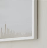 "Broad Shoulders" - Art Print in Midwest Grain by Oriana Koren - Frame Close-up