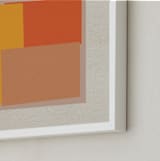 "Come And Stay With Me I" - Art Print in Albers Orange by Alain Castoriano - Frame Close-up