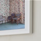 "Waiting Room" - Art Print in Grandma Blue by Julie Grace Immink - Frame Close-up