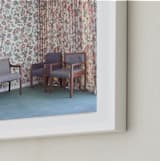 "Waiting Room" - Art Print in Grandma Blue by Julie Grace Immink - Frame Close-up