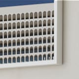 "Do not stop the clock" - Art Print in Beige by Massimiliano Massimo Borelli - Frame Close-up