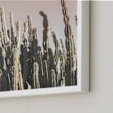 "Summer Cactus" - Art Print in pastel palette by Wilder California - Frame Close-up