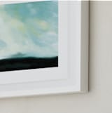 "Serenity Sky" - Art Print in Soothing Sky Blues by Amy Hall - Frame Close-up