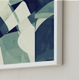 "Blues Night" - Art Print in blue by Carmen Guedez - Frame Close-up