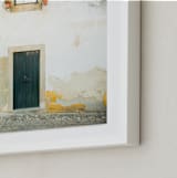 "Óbidos" - Art Print in Mustard Yellow by Heather Deffense - Frame Close-up