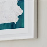 "Iowa in Paint" - Art Print in Iowa Teal by Denise Wong - Frame Close-up
