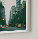 "Night Falls" - Art Print in Pale Lilac by ALICIA BOCK - Frame Close-up