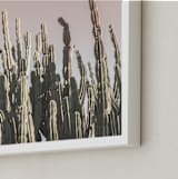 "Summer Cactus" - Art Print in pastel palette by Wilder California - Frame Close-up