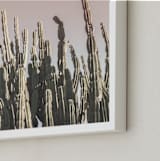 "Summer Cactus" - Art Print in pastel palette by Wilder California - Frame Close-up