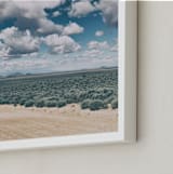 "Beyond the Ordinary" - Art Print in Sage Brush Blue by Gabrial Reising - Frame Close-up