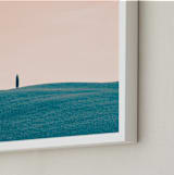 "Tuscan Hills 01" - Art Print in Sunset by Kelsey Mucci - Frame Close-up