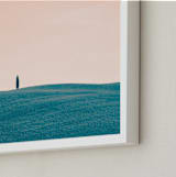 "Tuscan Hills 01" - Art Print in Sunset by Kelsey Mucci - Frame Close-up