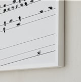 "birds in the meeting 1" - Art Print in classic black and white by Qing Ji - Frame Close-up