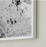 "Scoring through" - Art Print in stone ivory by Van Tsao - Frame Close-up