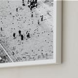 "Scoring through" - Art Print in stone ivory by Van Tsao - Frame Close-up