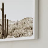 "Cacti V" - Art Print in Dust by Lisa Assenmacher - Frame Close-up