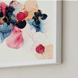 "Bloom Mixer" - Art Print in Sapphire Blue by Three Kisses Studio - Frame Close-up