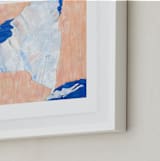 "New York in Paint" - Art Print in New York Blue by Denise Wong - Frame Close-up