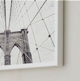 "A Classic" - Art Print in White by Caroline Mint - Frame Close-up