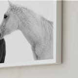 "Stand by Me" - Art Print in Charcoal by Land Collioure Le Coq - Frame Close-up