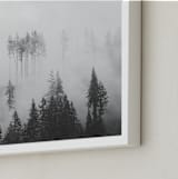 "Morning Fog" - Art Print in Grey by Jennifer Morrow - Frame Close-up