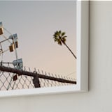 "LA Sky" - Art Print in Sky Blue by Kitty Seeber - Frame Close-up