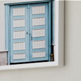 "Modesty" - Art Print in Blueish White by Alexandra Feo - Frame Close-up
